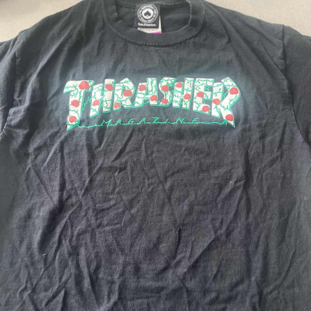 Thrasher Black Shirt Size Meduim